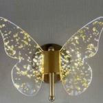 Aluminium and Acrylic Wall Lamp Gold