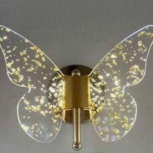 Aluminium and Acrylic Wall Lamp Gold