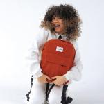 Brick Red Corduroy Backpack