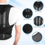 MD STAY FIT Adjustable Back Brace Posture Corrector Shoulder Lumbar Spine Posture Corrector Belt for Men Women Adjustable Corset