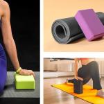 MSTAYFIT Premium Yoga Block Block High Density EVA Foam Non-Slip Home Gym Yoga Block Improve Stretching for Yoga/Pilates/Fitness 1pec