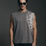 aura gray cut boxy fit