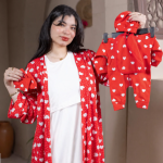 Red Hearts Robe Set
