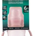 Non-Spill Training Cup 160 ml Powder Pink with Handle & Anti-Colic Soft Spout