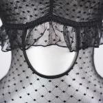 Sheer Lace Stitching Seductive See-Through Bodysuit