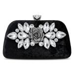 Classic Crystal-Embellished Evening Clutch VS-64