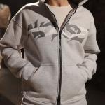 Noise zip up hoodie grey