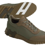 Hermès Bouncing Sneaker in Cotton Canvas and Suede