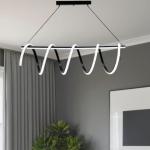 LED metal ceiling lamp 100cm + Free Remote