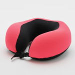 وسادة سفر مريحة من الميموري فوم (Memory Foam) ثنائية اللون - دعم مثالي للرقبة