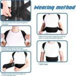 MD STAY FIT Adjustable Back Brace Posture Corrector Shoulder Lumbar Spine Posture Corrector Belt for Men Women Adjustable Corset