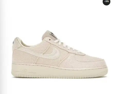 Nike Air Force 1 Low Stussy 'Fossil'