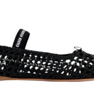 Miu Miu Woven nappa leather ballerinas