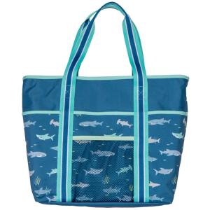 PRINTED BEACH TOTE SHARK (S21)