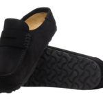 Birkenstock Naples suede loafer-style mules – Black