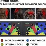 MD Stay Fit MD Push Up Board Machine, 12 in 1 Body Building Exercise Tools, Powerlifting Exercise Stands, Arch Board System, Home Fitness Training for Men and Women