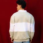 Gray Humble Hustler Half Zip Sweatshirt