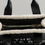 BLACK LEATHER TOTE BAG