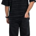 Black Striped Oversized Fashion T-Shirt