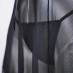 Plus Size Sheer Lace Nightgown Set Open Back Short Dress