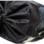 M D Stay Fit MD Nylon Mesh Bag Breathable Adjustable Yoga Gym Carry Strap Portable Black