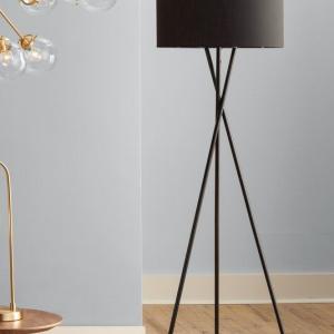 Floor lamp Metal Black