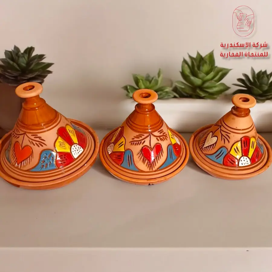 طقم طاجين مغربي بالرسم الريفي