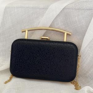 Black Château Clutch