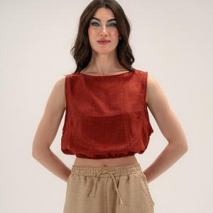 Brick Red Basic – Linen Top