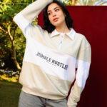 Gray Humble Hustler Half Zip Sweatshirt