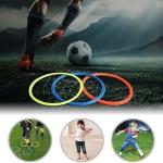 MD StayFit Soccer Agility Training Hoops for Coaches, Speed and Agility Training Equipment, Speed and Agility Training Equipment, Soccer Hoops, Plastic, Multi Color
