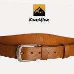 حزام رجالي كاجوال جلد طبيعي 100% توكة ستانلس مستوردة Leather