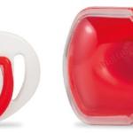 MAMAJOO 1 x ORTHODONTIC SILICONE SOOTHER 0 M + LADYBIRD & STORAGE BOX