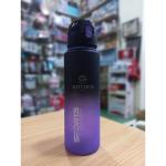 Acrylic Sports Water Bottle - 600ml - Black and Green Gradient