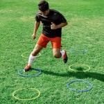 MD StayFit Soccer Agility Training Hoops for Coaches, Speed and Agility Training Equipment, Speed and Agility Training Equipment, Soccer Hoops, Plastic, Multi Color
