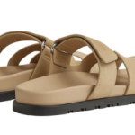 Hermes Chypre Sandal Beige Suede