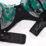Veilvine Floral Embroidery Lace Lingerie Set