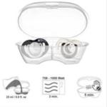 "MAMAJOO TWIN ORTHODONTIC SILICONE SOOTHERS BLACK&PEARL / NIGHT&DAY 12M+ WITH STERILIZATION & STORAGE BOX"