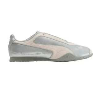 Puma Bella V2 Leather 'Silver Jas Flower' sneakers.