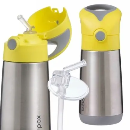 Insulated drink bottle - lemon sherbet