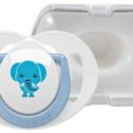 MAMAJOO 1x ORTHODONTIC SILICONE SOOTHER ELEPHANT 12M+ & STORAGE BOX