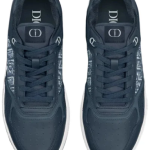 Dior B27 Uptown Low-Top Sneaker – Blue Smooth Calfskin and Blue Dior Oblique Jacquard