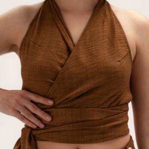 Brown – Linen Top