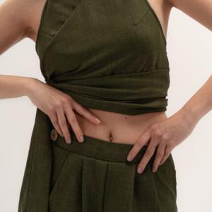 Olive – Linen Top