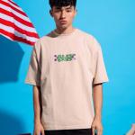 Beige Blessed Oversized T-Shirt