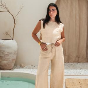 Off white linen Set