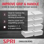 MAXIMISE YOUR POWER GRIP WITH MD STAY FIT Malaysian Cube Weight Lifting Sports Chalk Powder Blocks Anti-Slip Gymnastics Climbing Fitness Training (1 Piece), White