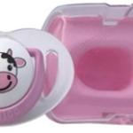MAMAJOO 1x ORTHODONTIC SILICONE SOOTHER COW 6M+ & STORAGE BOX