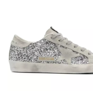 Golden Goose Super Ice Grey Silver Glitter