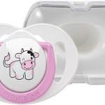 MAMAJOO 1x ORTHODONTIC SILICONE SOOTHER COW 12M+ & STORAGE BOX
